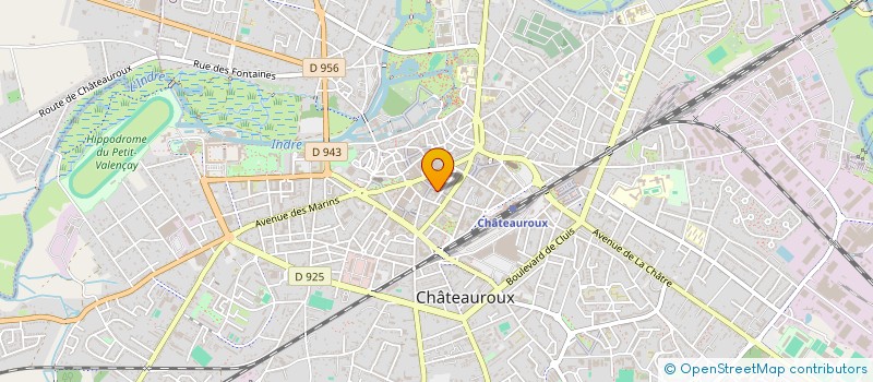 localisation de l'entreprise J.P.M. à CHATEAUROUX