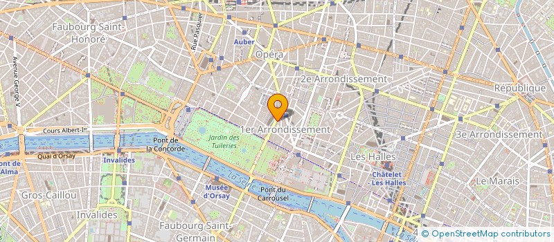 localisation de l'entreprise J.P.M.  PARIS