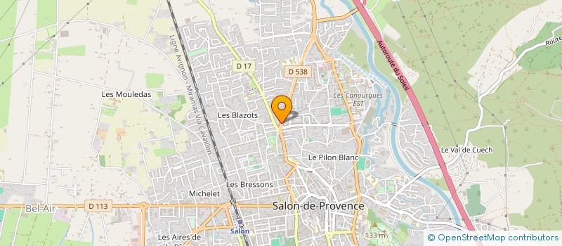 localisation de l'entreprise J.P.M à SALON-DE-PROVENCE
