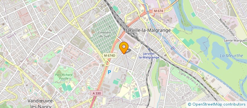 localisation de l'entreprise J.P.M  VANDUVRE-LES-NANCY