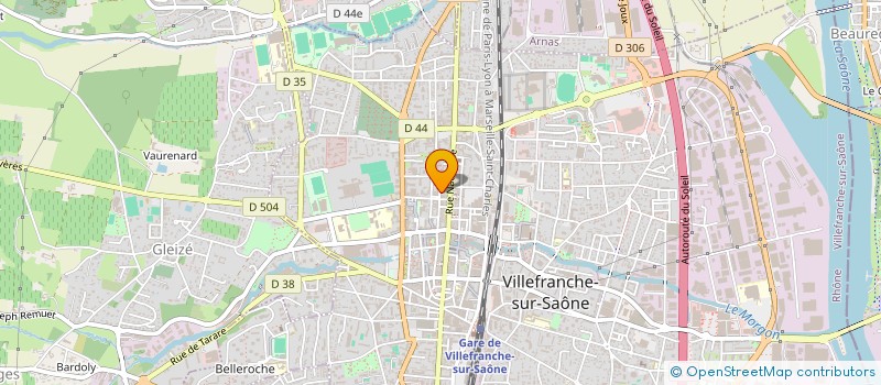 localisation de l'entreprise J P M  VILLEFRANCHE-SUR-SAONE