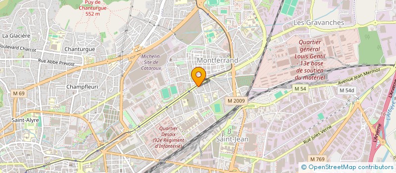 localisation de l'entreprise J P M A  CLERMONT-FERRAND