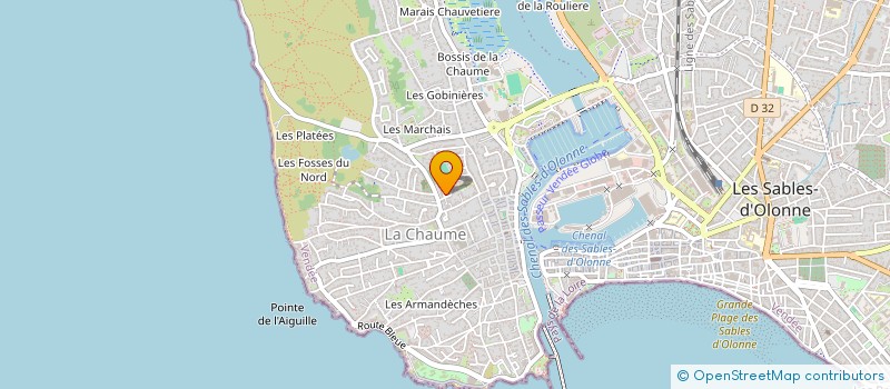 localisation de l'entreprise J.P.M.A à LES SABLES D'OLONNE