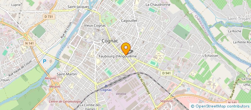localisation de l'entreprise J.P.M.A II à COGNAC