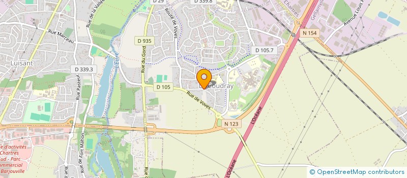 localisation de l'entreprise J P M DIFFUSION  LE COUDRAY