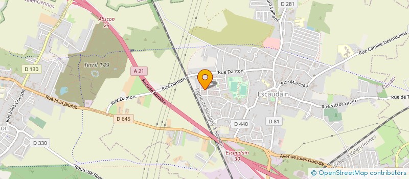 localisation de l'entreprise J.P.M. ENERGY  ESCAUDAIN