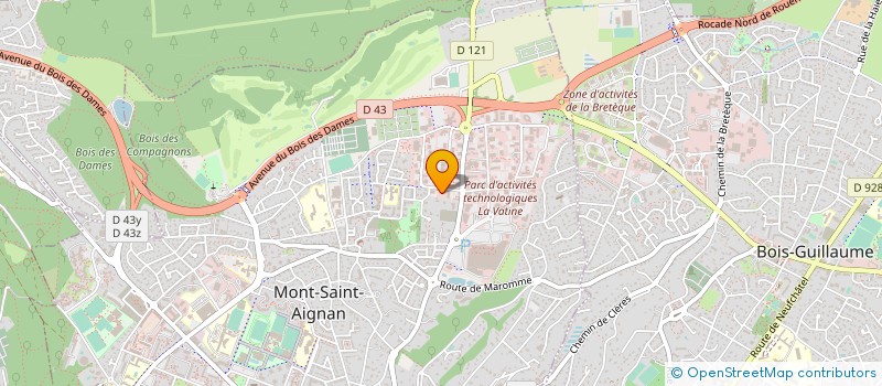 localisation de l'entreprise J.P.M. HOLDING à MONT-SAINT-AIGNAN