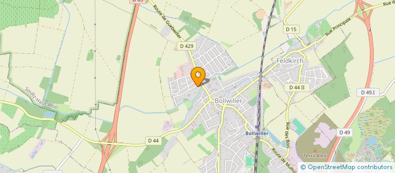 localisation de l'entreprise J P M  INVESTISSEMENT  BOLLWILLER