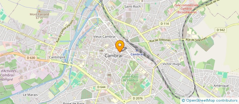 localisation de l'entreprise J P M J A  CAMBRAI