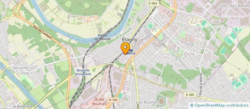 localisation de l'entreprise J P M MACONNERIE  ERAGNY