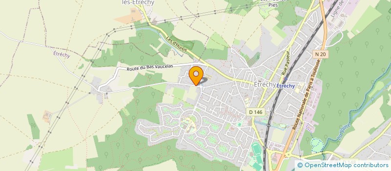 localisation de l'entreprise J P M SERVICES TRANSPORT DE PERSONNE IMPORT/EXPORT  ETRECHY