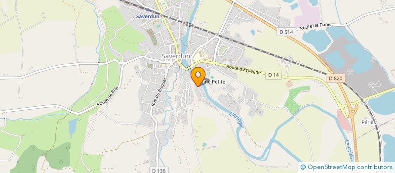 localisation de l'entreprise J.P.M. SOLS à SAVERDUN
