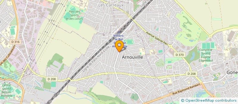 localisation de l'entreprise J.P. MODE à ARNOUVILLE