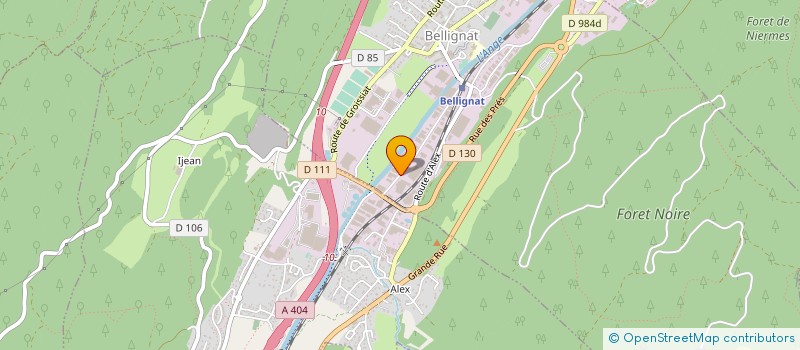 localisation de l'entreprise J.P.MONNIER SAS à BELLIGNAT