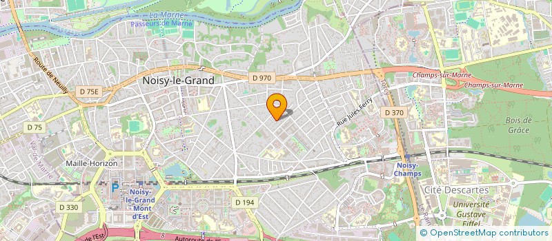 localisation de l'entreprise J.P.N à NOISY-LE-GRAND