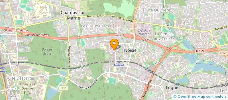 localisation de l'entreprise J.P.O PLOMBERIE CHAUFFAGE  NOISIEL