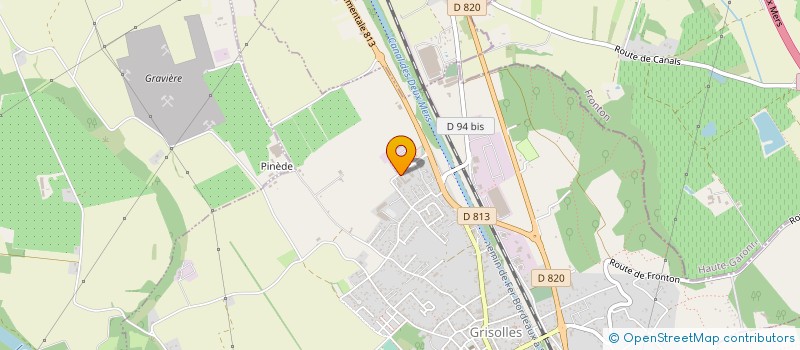 localisation de l'entreprise J.P. PALMERO INDUSTRIE  GRISOLLES