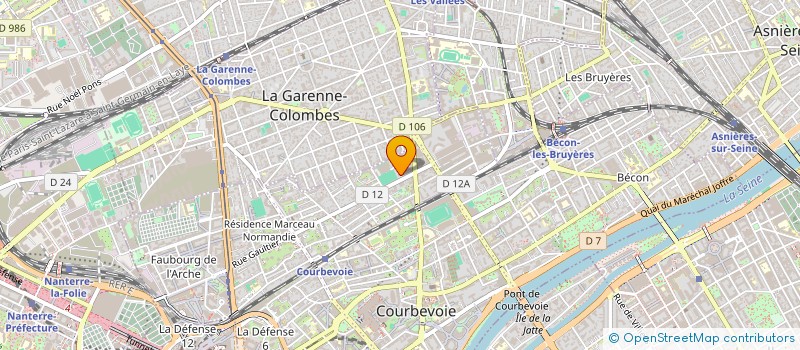 localisation de l'entreprise J.P. PATRIMOINE  COURBEVOIE