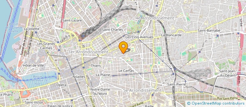 localisation de l'entreprise J.P.R. à MARSEILLE