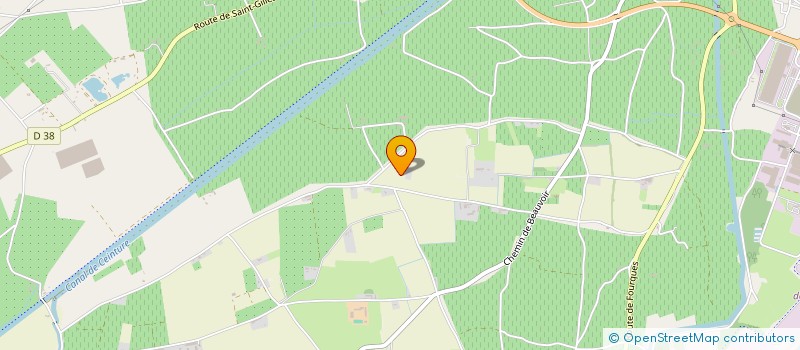 localisation de l'entreprise J.P.R.  BEAUCAIRE