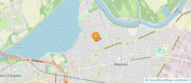 localisation de l'entreprise J.P.S.  MEYZIEU