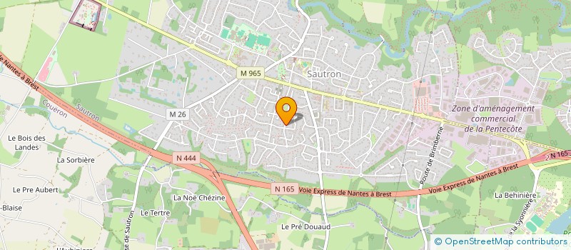localisation de l'entreprise J.P.S. SAUTRON à SAUTRON