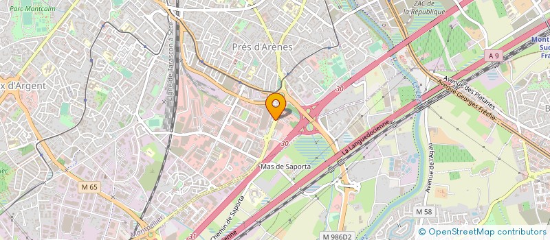 localisation de l'entreprise J P SERVICES à MONTPELLIER