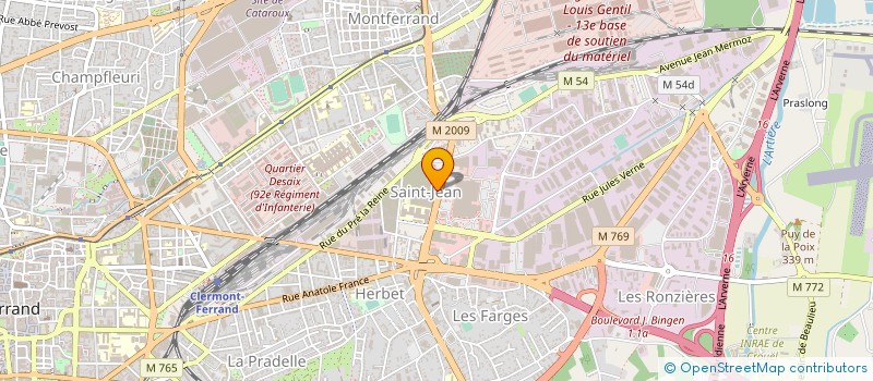 localisation de l'entreprise J&P SHOES  CLERMONT-FERRAND