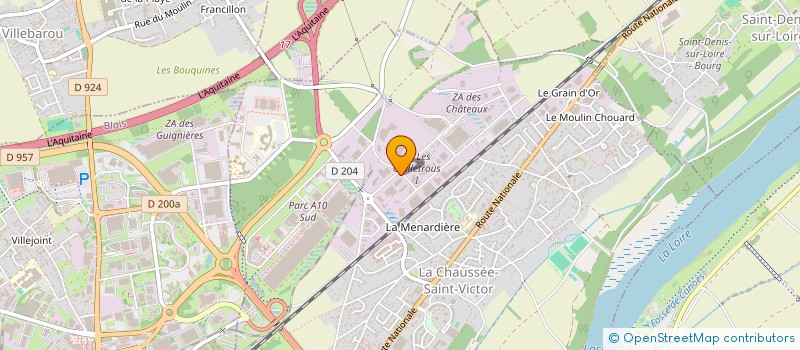 localisation de l'entreprise J.P.V  LA CHAUSSEE-SAINT-VICTOR