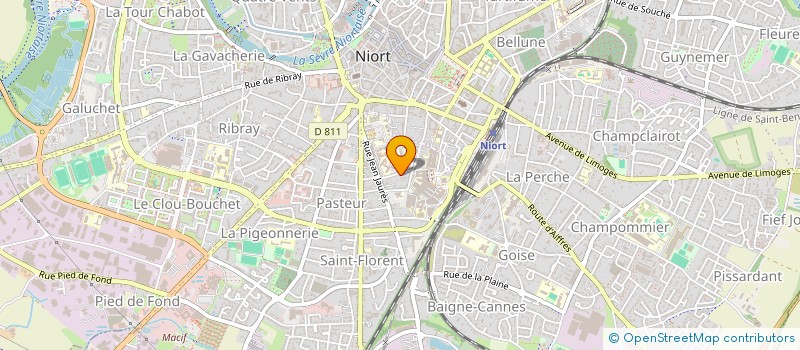 localisation de l'entreprise J.PE.C  NIORT