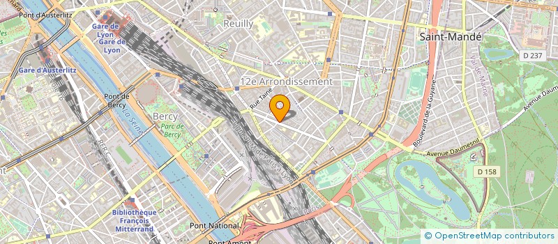 localisation de l'entreprise J PERAL à PARIS