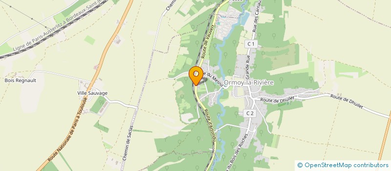 localisation de l'entreprise J.PH.J ASSOCIES  ORMOY-LA-RIVIERE