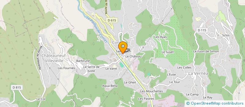 localisation de l'entreprise J. PIANI à CONTES