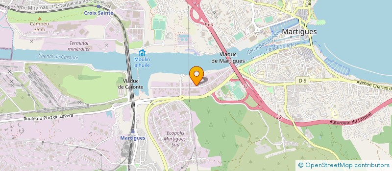 localisation de l'entreprise J.POLITO ET FILS à MARTIGUES