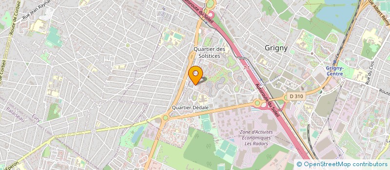 localisation de l'entreprise J-PROD à GRIGNY