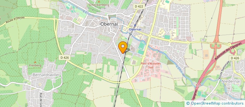 localisation de l'entreprise J & Q  OBERNAI