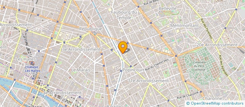 localisation de l'entreprise J.R.  PARIS