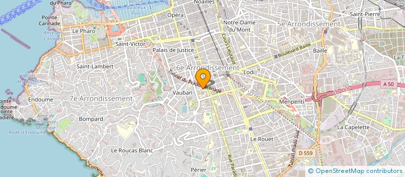 localisation de l'entreprise J&R à MARSEILLE 6EME