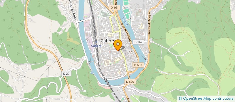 localisation de l'entreprise J.R.B à CAHORS