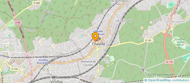 localisation de l'entreprise J.R.B à CHAVILLE