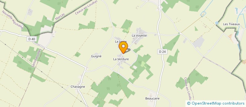 localisation de l'entreprise J R B  CEAUX-EN-LOUDUN