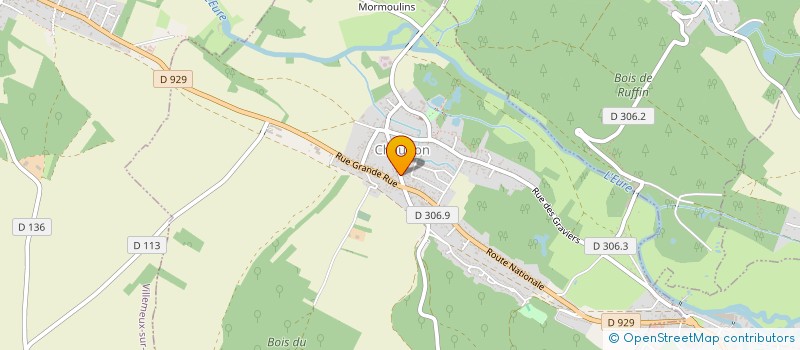 localisation de l'entreprise J.R.C. ELECTRICITE à CHAUDON