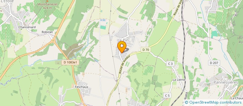 localisation de l'entreprise J.R.C.R  LE PIN