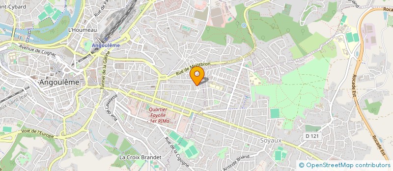 localisation de l'entreprise J.R CAISSES ENREGISTREUSES à ANGOULEME