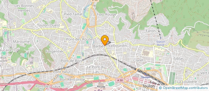 localisation de l'entreprise J.R. CONNECT à TOULON