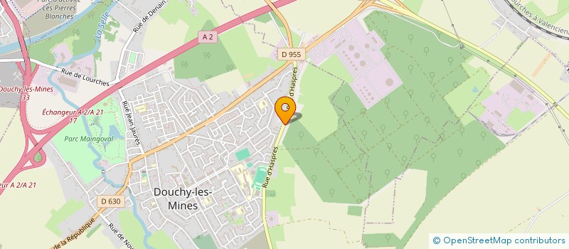 localisation de l'entreprise J.R.D.B. à DOUCHY-LES-MINES