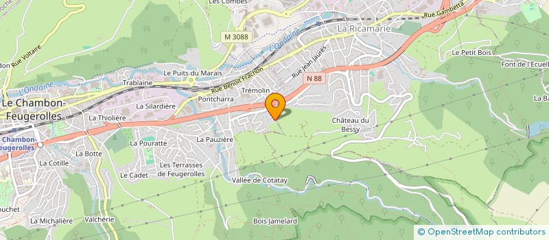 localisation de l'entreprise J.R.D.B. CORPORATION  LE CHAMBON-FEUGEROLLES