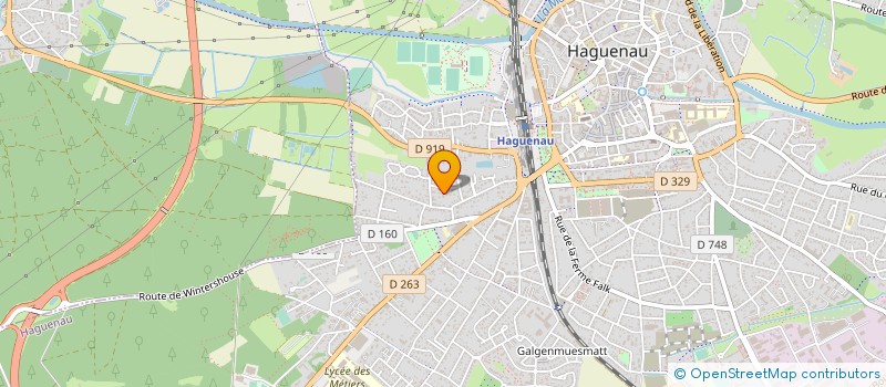 localisation de l'entreprise J.R. DECO  HAGUENAU