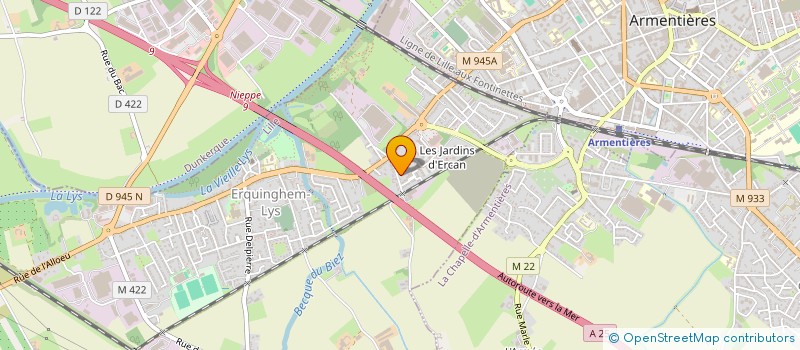 localisation de l'entreprise J.R. ENTERPRISE  ERQUINGHEM-LYS