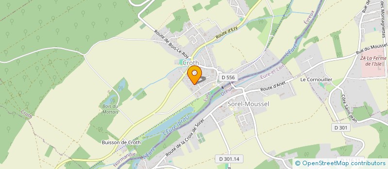 localisation de l'entreprise J.R.I.  CROTH